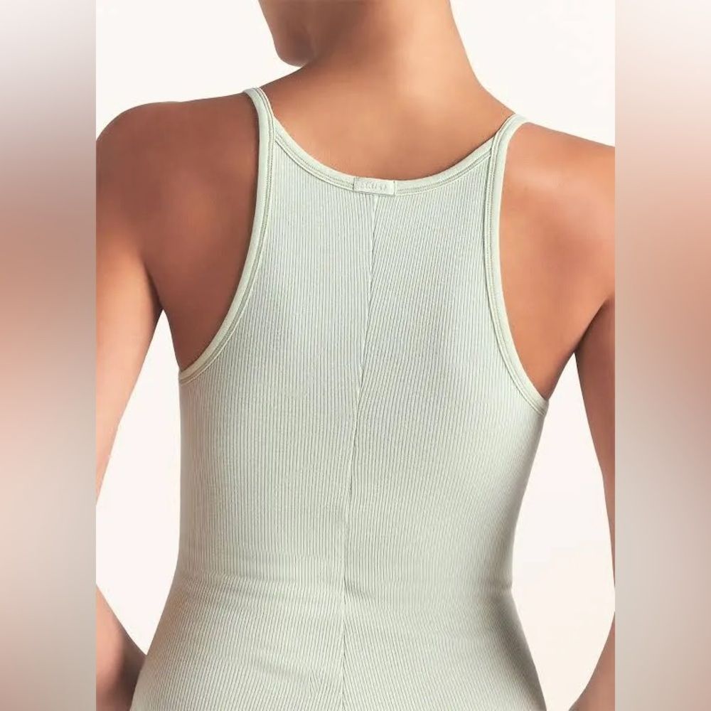 SKIMS COTTON RIB DRESS SMALL SPEARMINT - Picture 2 of 5